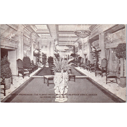 The Albany Hotel Royal Promenade Denver Colorado Original Postcard P1-11