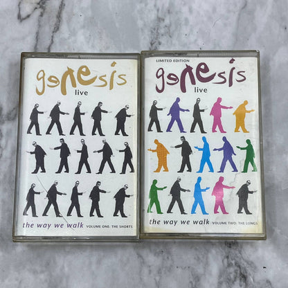 Genesis Live The Way We Walk Volume 1 And 2 The Longs/Shorts Cassette Tape TJ6