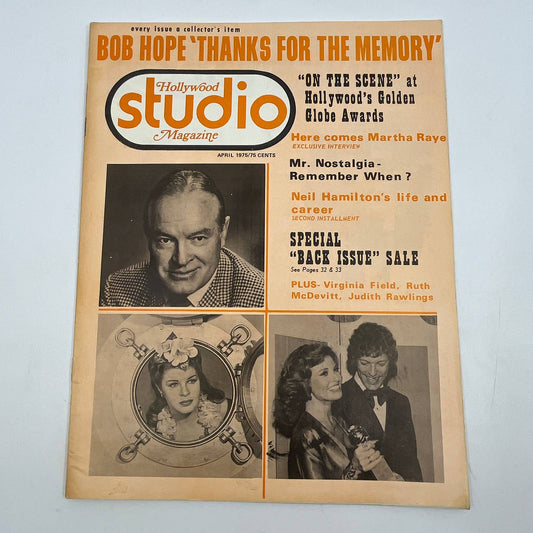 1975 Apr Hollywood Studio Magazine   Bob Hope Raquel Welch Dick Chamberlain TG6