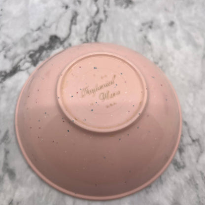 MCM Imperial Ware Speckled Confetti Pink Ice Cream Bowl Melmac Malamine TA3-2