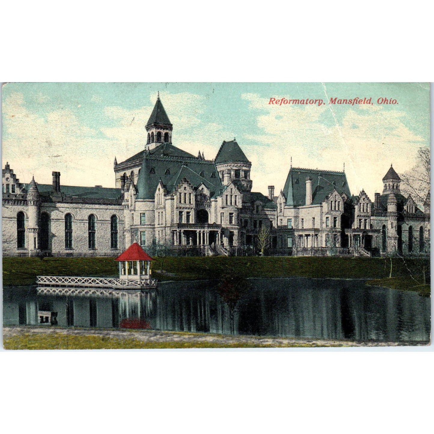 Vintage Postcard Mansfield Ohio Reformatory SF2
