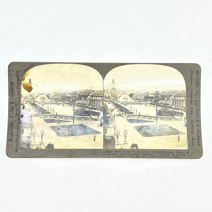 c1900 Stereoview Card San Francisco International Expo Horticulture Palace H1-6