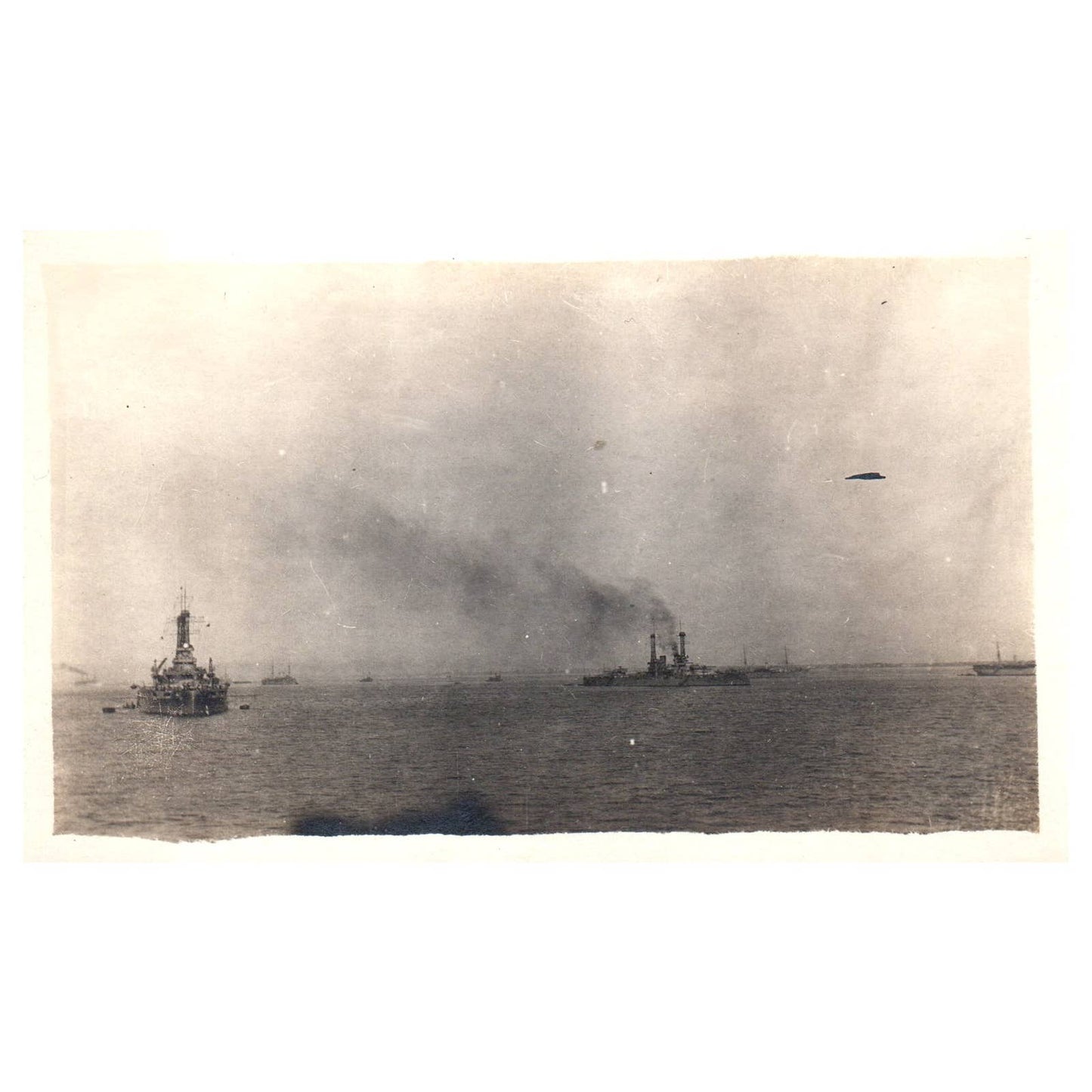2 Steam Tanker Ships Asea c1910 - Original Postcard RPPC TJ8-4