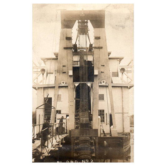 Gold Dredge in California - Original Postcard RPPC TJ8-4