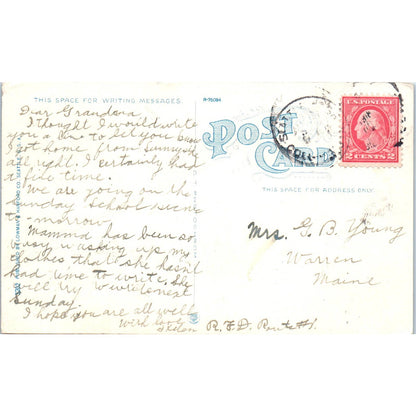 Antique Postcard Residence District Queen Anne Hill Seattle Washington TD9-W2