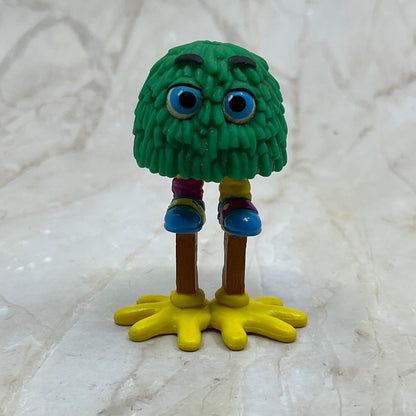1989 McDonald's Green Fry Guy Fry Kids w/ Bird Feet Stilts TC9-T1