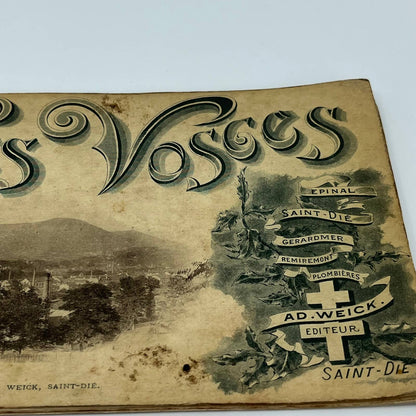 Les Vosges - The Vosges WWI Souvenir book for Servicemen Ad Weick Saint-Die B6