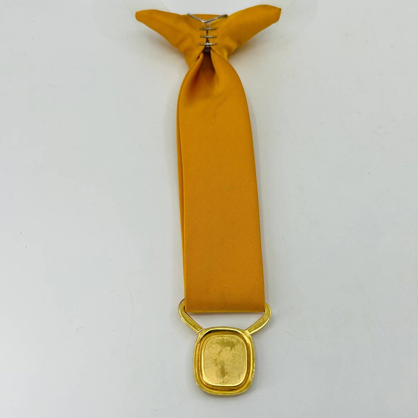 Vintage Red Medallion And Yellow Masonic Freemason Shriner Clip On Tie SA5