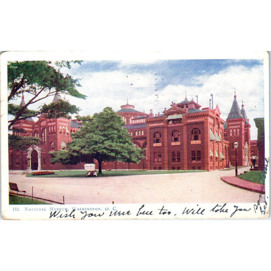 National Museum 1906 Washington D.C. Original Postcard TK1-P2