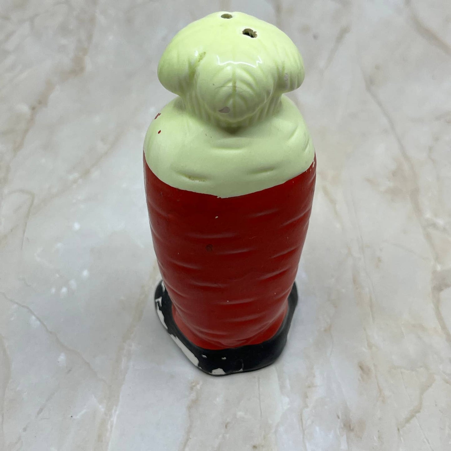 Vintage Carrot Salt and Pepper Shaker Ceramic Japan 4.5” TI7