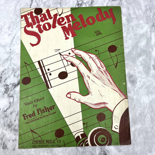 That Stolen Melody Fred Fisher 1928 Sheet Music TK2-SM