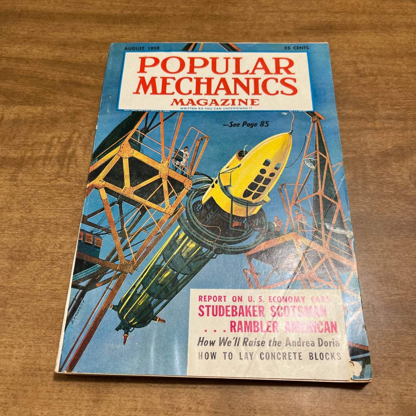 August 1958 Popular Mechanics Studebaker Scotsman American Rambler TH8
