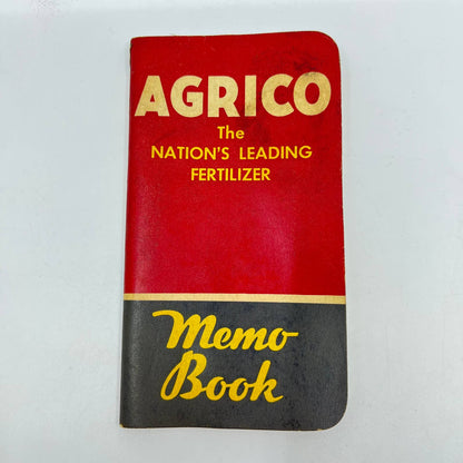 1955 Advertising Memo Book Agrico Farming Fertilizer Baltimore MD TE1