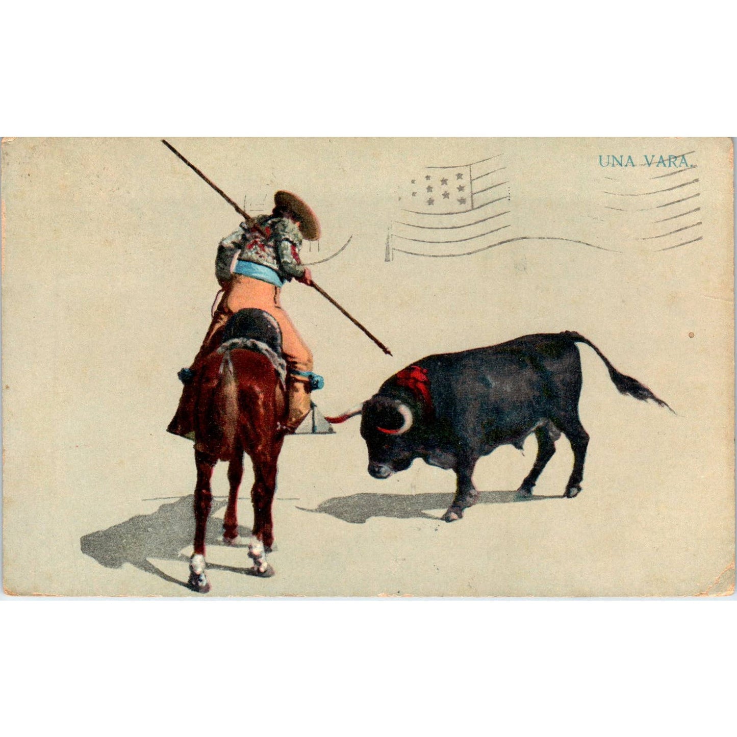 1911 Bullfighting Matador San Diego CA Original Postcard TK1-22-1