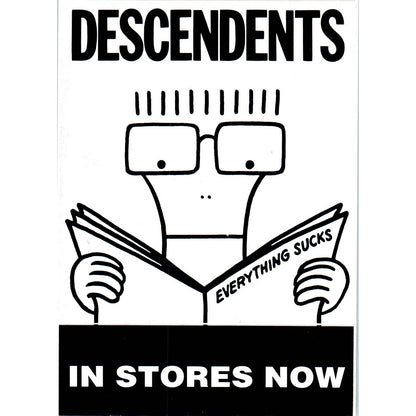 1996 DESCENDENTS Everything Sucks Release Promo Postcard AD7