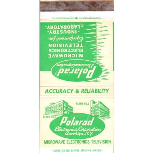 Polarad Electronics Corporation New York Advertising Matchbook Cover SA1-M7