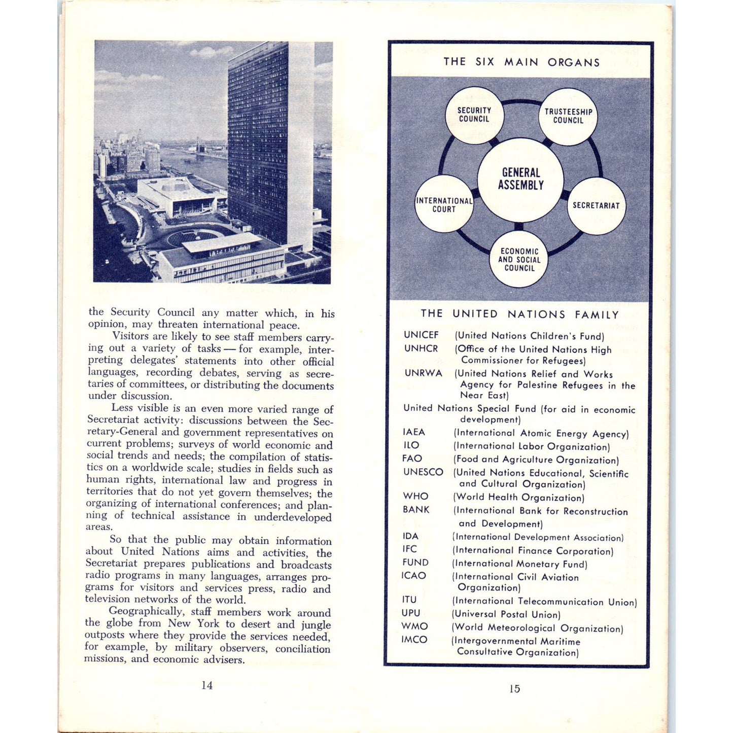 1964 Brochure - United Nations Visitors' Guide SE3-3