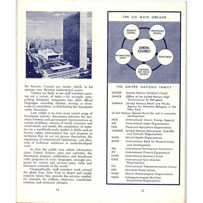 1964 Brochure - United Nations Visitors' Guide SE3-3