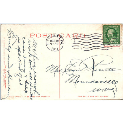 1911 Postcard Panther Hollow Schenley Park Pittsburgh PA TD8-P2