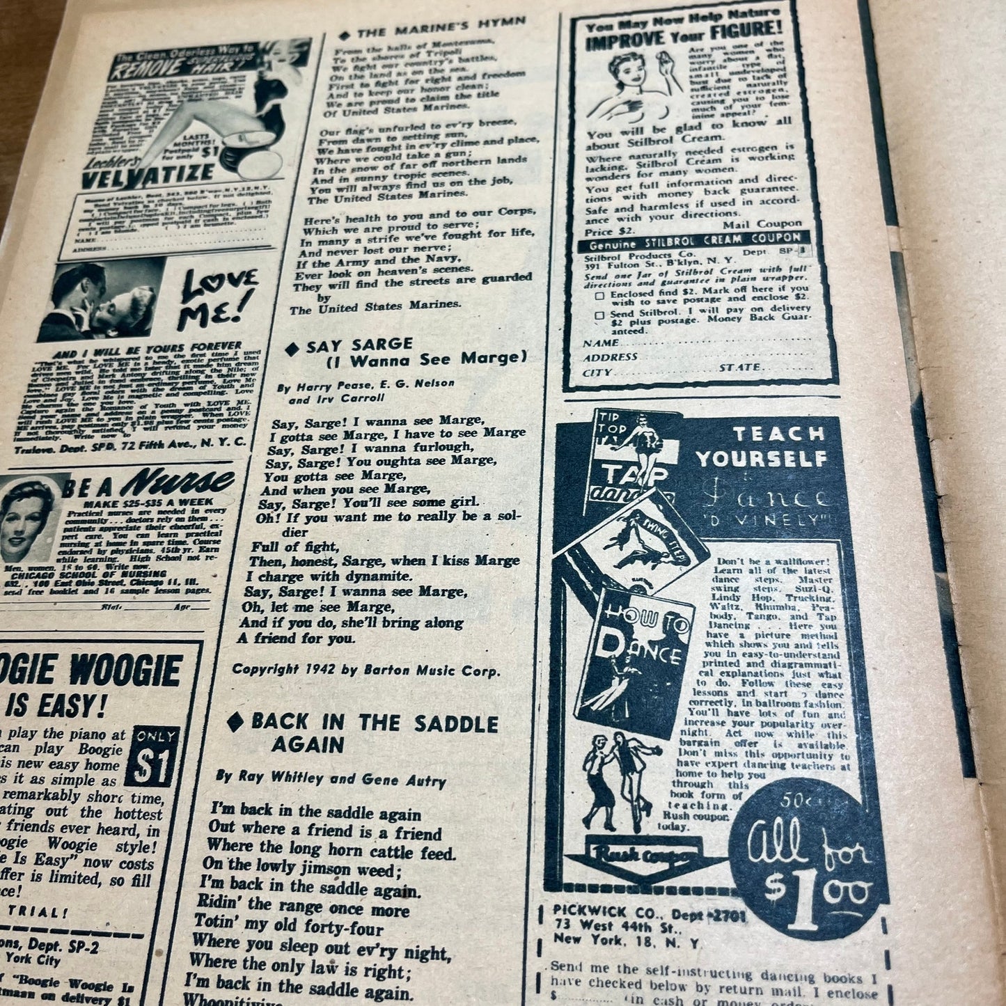 Song Parade Magazine 1944 March Ginny Simms Red Skelton I Dood It M1-1