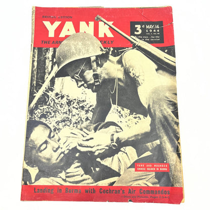 1944 May 14 WWII Yank Magazine British Edition Burma Air Invasion FL4