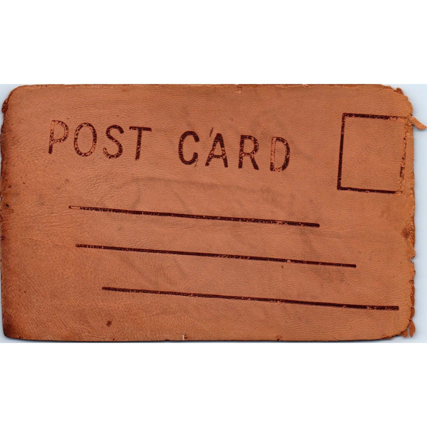 c1900 Leather Postcard Don't Smoke in Cleveland OH P4-4