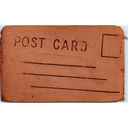 c1900 Leather Postcard Don't Smoke in Cleveland OH P4-4