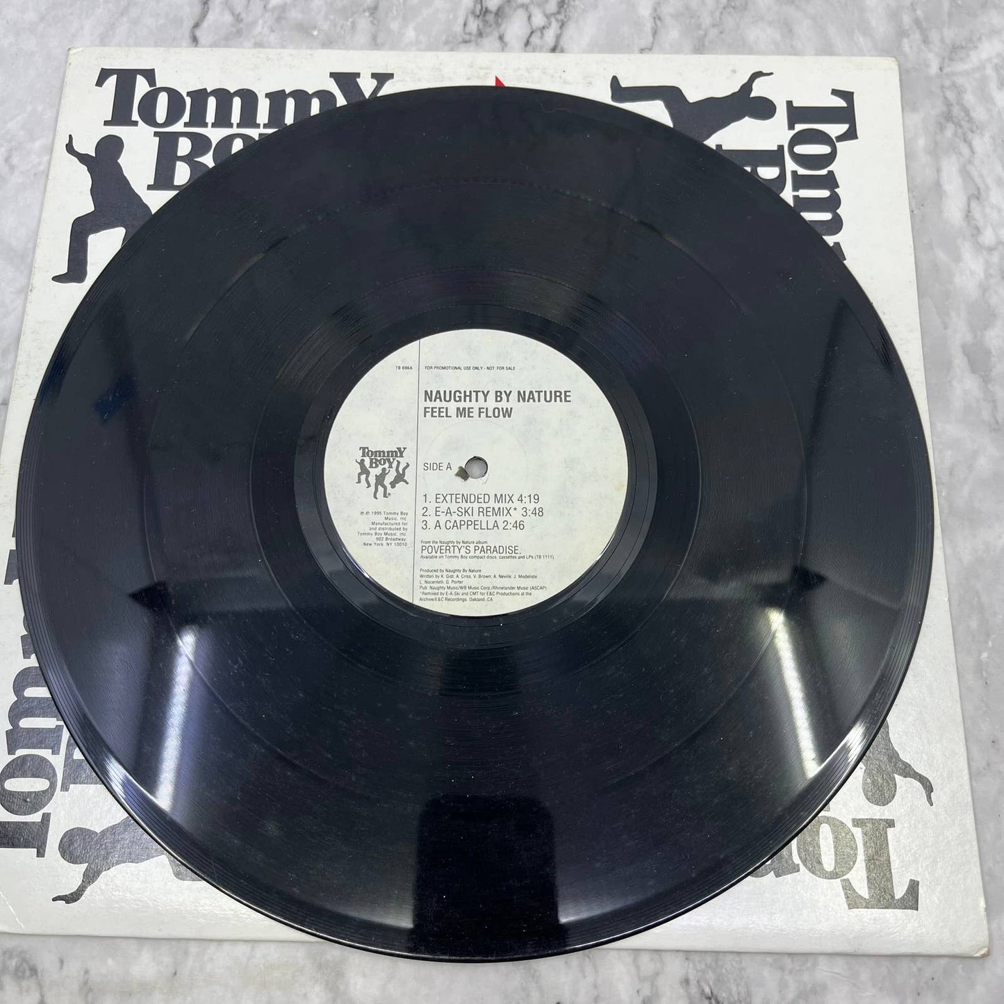 Naughty By Nature Feel Me Flow PROMO (12", 33 ⅓ RPM) Tommy Boy 1995 TJ4