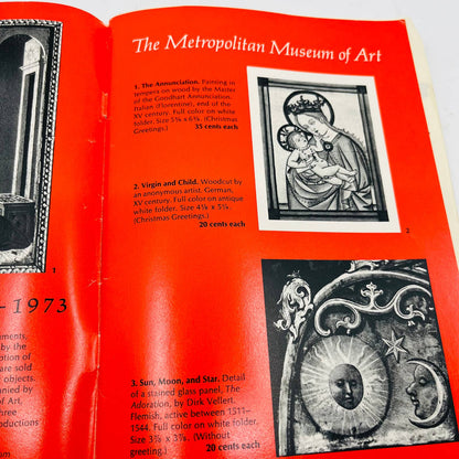 1974 Metropolitan Museum of Modern Art MOMA Christmas Catalog Cards & Gifts BA4