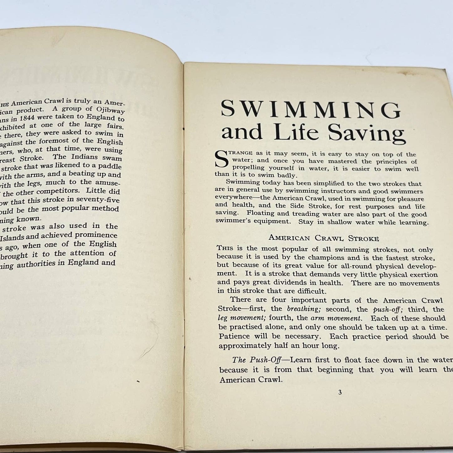 1930s Swimming and Life Saving Booklet Metropolitan Life Insurance TF7