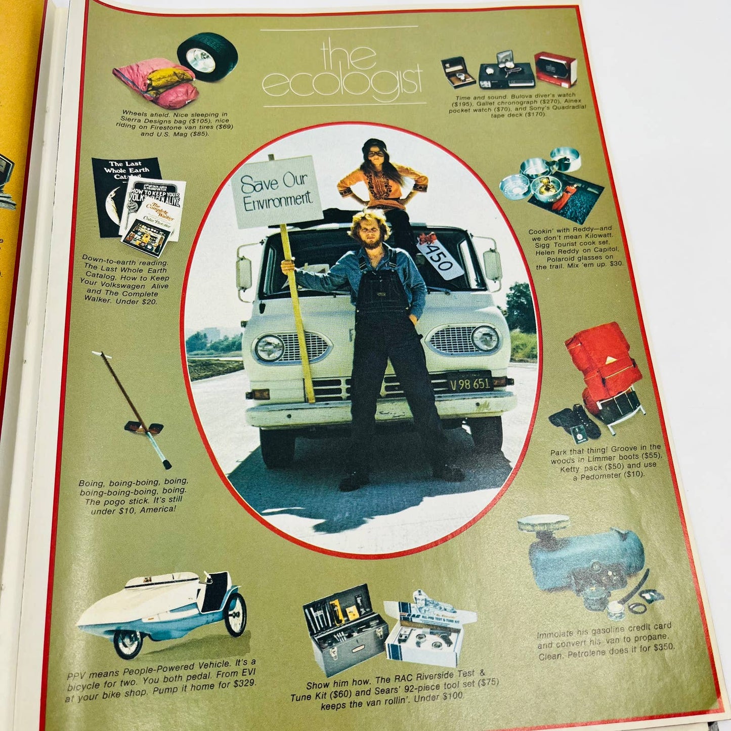 1972 “Our Infallible Gift Guide For Girls” Automotive Theme Mens Gifts BA1