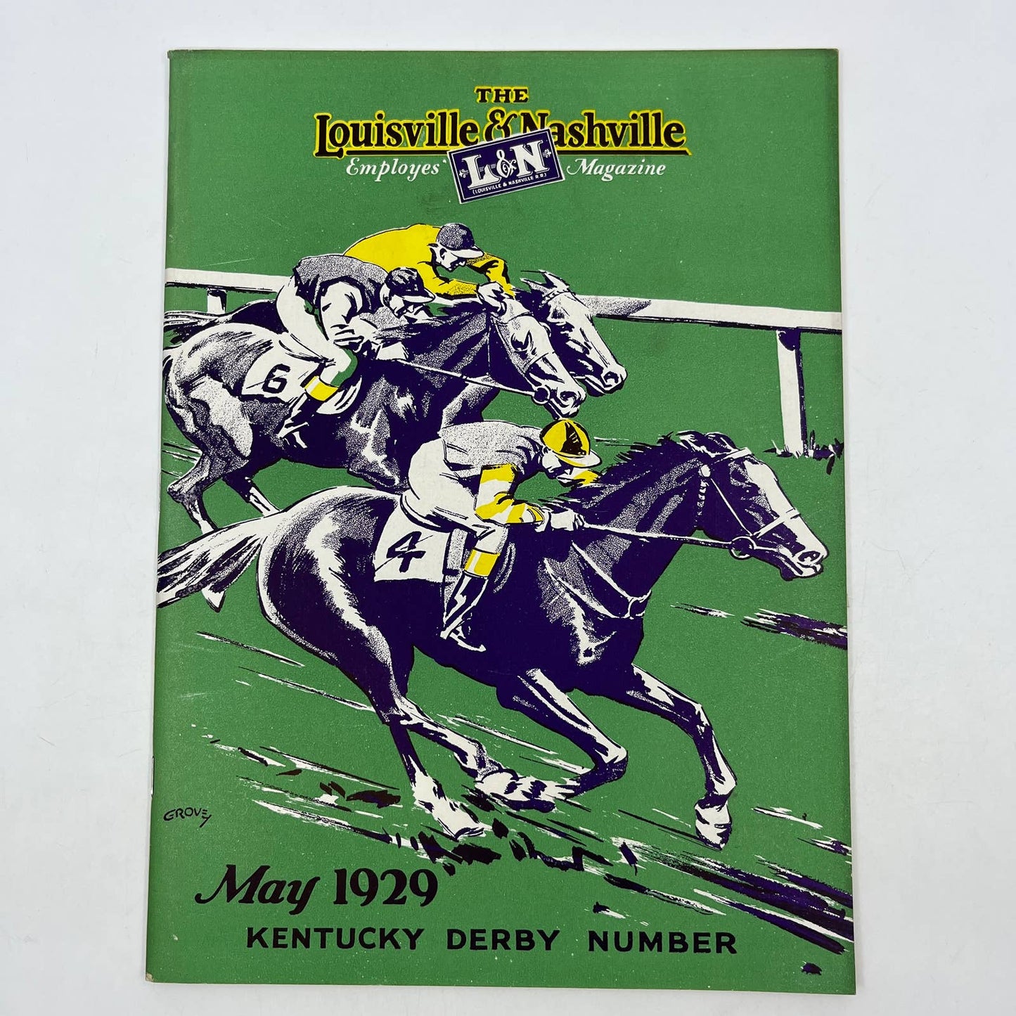 1929 May L&N Railroad Louisville Nashville Employee Magazine Kentucky Derby TH7