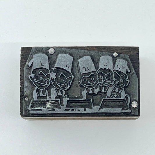 1920s Shriner Figural Masonic Stamp Typeset Print Block 1 1/2” SC7-37