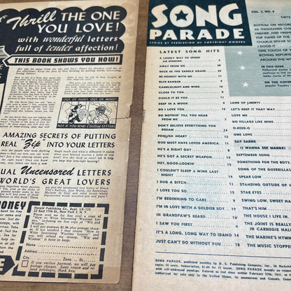 Song Parade Magazine 1944 March Ginny Simms Red Skelton I Dood It M1-1