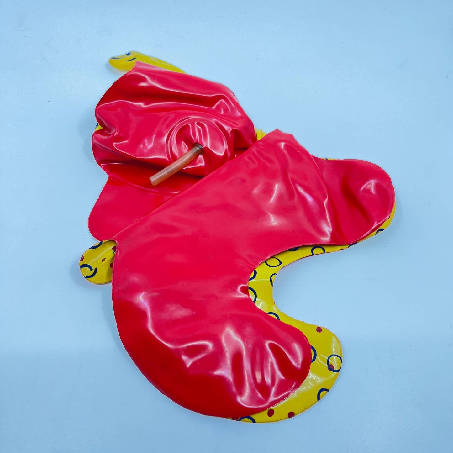 Plinno Elephant Inflatable Toy 1960's Plastic Innovations Yonkers N.Y. 6” TE1