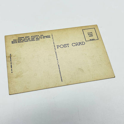 Vintage Post Card Wren’s Nest Home of Joel Chandler Harris Atlanta GA SC9