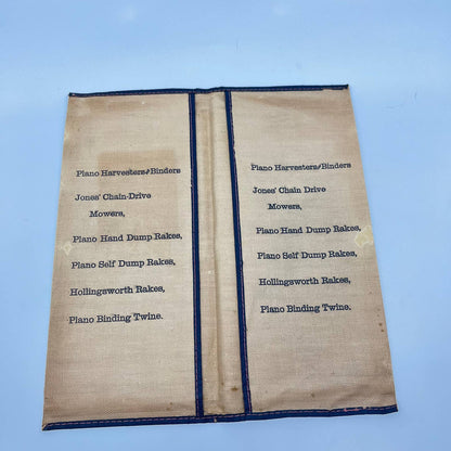c1900 O.W. Jones Light Running Plano Machines Minneapolis MN Manual Cover TF7