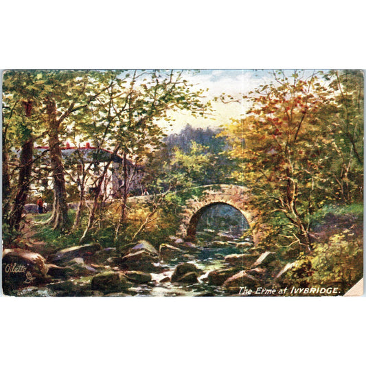 Picturesque Devon Ivybridge Raphael Tuck Oilette Original Postcard P2-12