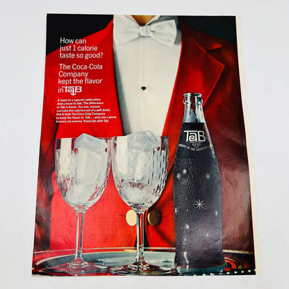 1960s Tab Cola Soda Pop Original Print Ad 10x13.5” TA8-2