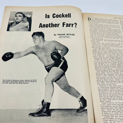 1955 June - The Ring Boxing Magazine – Rocky Marciano Don Cockell Cover TA5