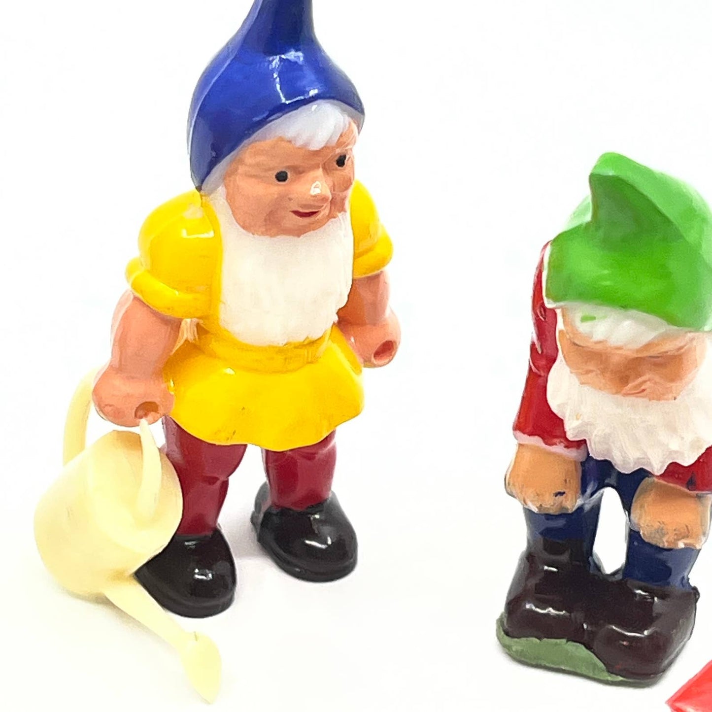 1960s Miniature Celluloid Working Gnomes Set of 6 SD6