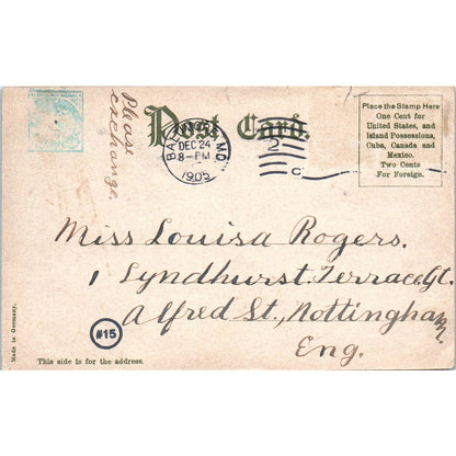 Edmunds Well, Druid Hill Park Baltimore MD 1905 Original Postcard TK1-28