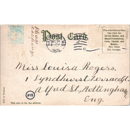 Edmunds Well, Druid Hill Park Baltimore MD 1905 Original Postcard P2-2