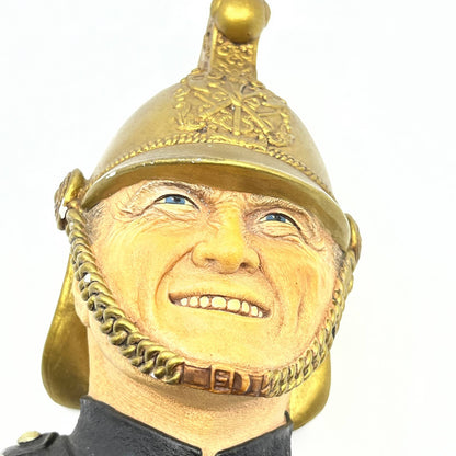 Vintage Bossons Chalkware Head Victorian Fireman TC8