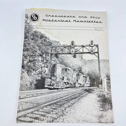 1977 March Chesapeake and Ohio Historical Newsletter C&O RR Thomas Dixon WV TE2