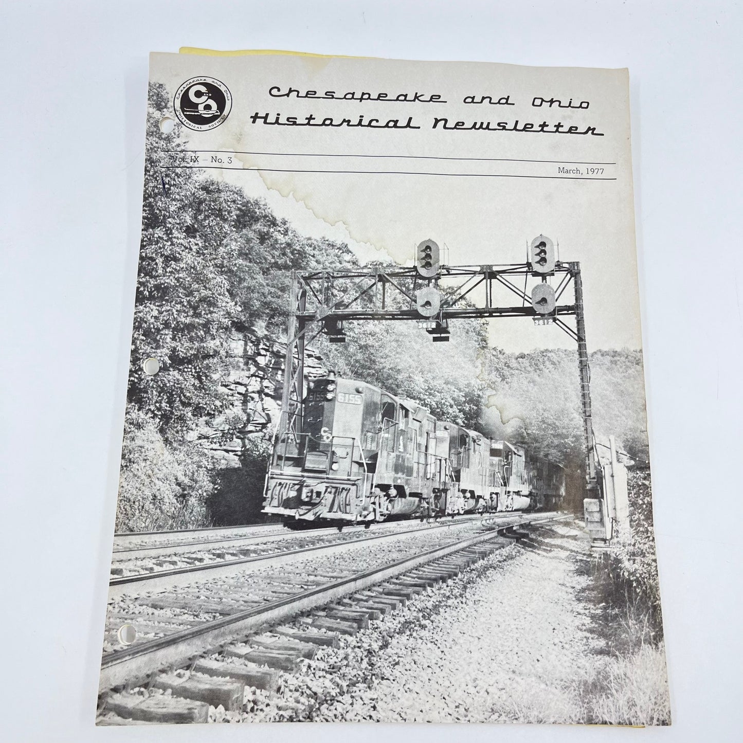 1977 March Chesapeake and Ohio Historical Newsletter C&O RR Thomas Dixon WV M1-2
