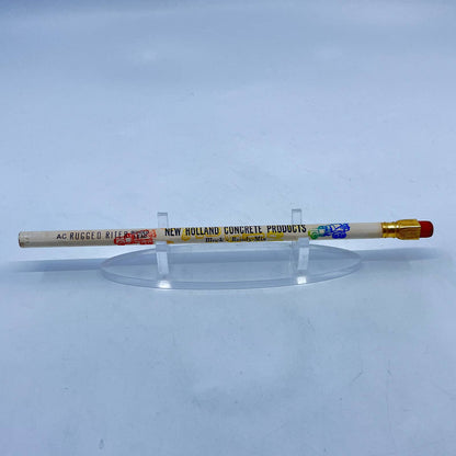 Vintage Advertising Pencil New Holland Concrete Products AC Rugged RIter SD7