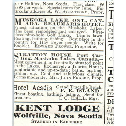 Hotel Victoria London Gordon Hotels Ltd - 1903 Original Ad TJ7-L