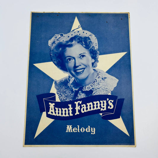 1952 Sheet Music Aunt Fanny’s Enriched Bread Advertisement Jingle Theme M1