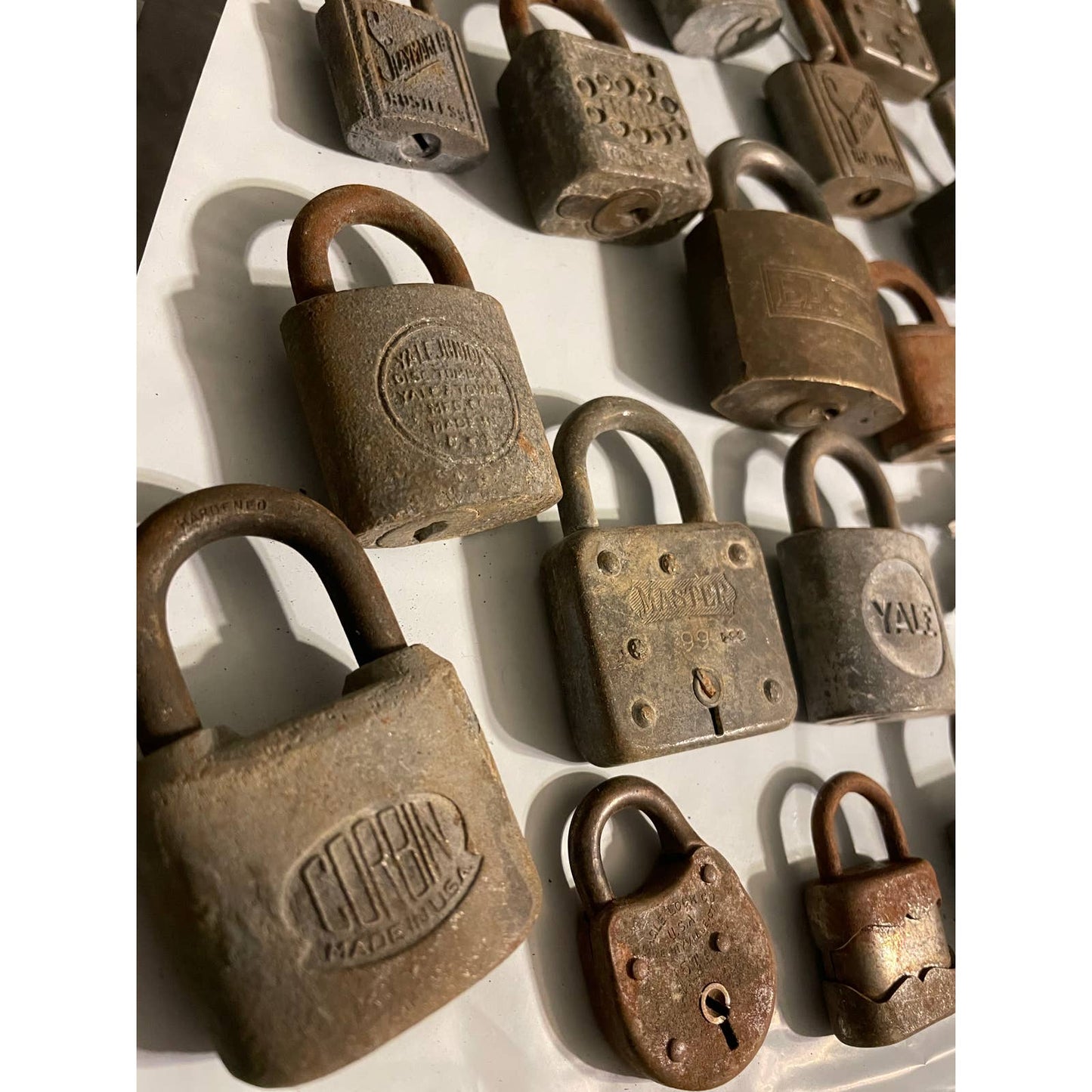 Vintage and Antique Lock Collection with Mismatched Keys